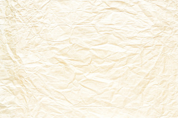 Old crumpled pale yellow texture