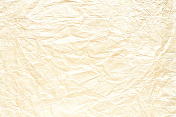 Old crumpled pale yellow texture