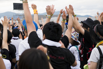 ロックフェスティバルの風景