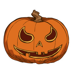 Jack Lantern isolated on white background