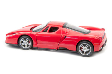 model of red car
