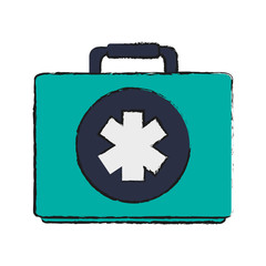 first aid kit healthcare icon image vector illustration design