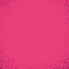 Pink Bubbles Circles on Pink Background