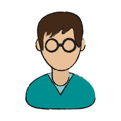 man avatar icon image vector illustration design