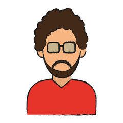 man avatar icon image vector illustration design
