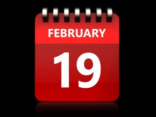 3d 19 february calendar