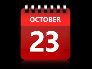 3d 23 october calendar