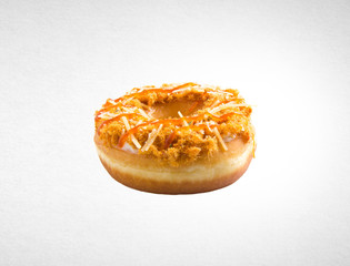 donut or tasty donut on a background.