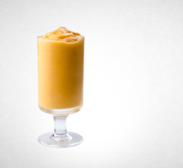 yogurt or mango yogurt on a background.