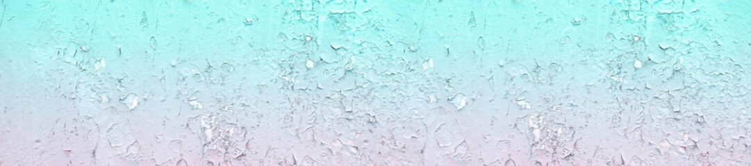 panorama texture of concrete in ombre pink  blue color