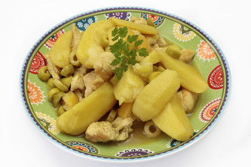 tajine de poulet citron et olives