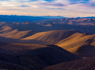 Rolling Hills in Late Afternoon Sunlight