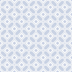 Vector retro geometric seamless pattern. Arabic pattern. Green vintage color background.