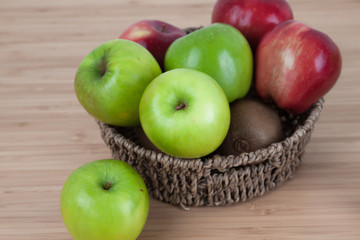 Mixed fruits on table.