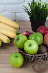 Mixed fruits on table.