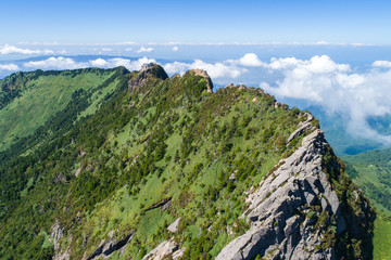 石鎚山（愛媛県）　空撮