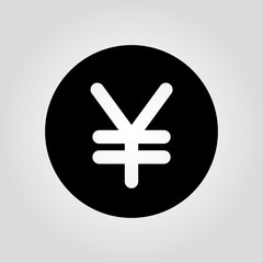 Fototapeta premium yen isolated flat vector icon