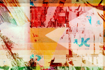 old torn poster texture