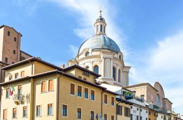 Fototapeta na wymiar The historic places of Mantova