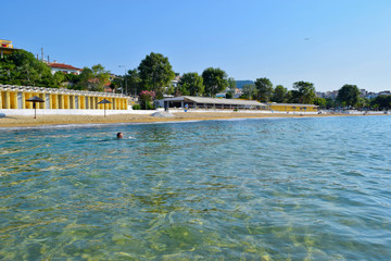 Fototapeta na wymiar Kavala beach, Greece.