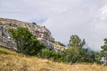 At the top of the mountain, Crimea, Russia