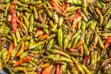 drying hot peppers