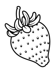 Strawberry Vector Drawing - clip-art vector illustration