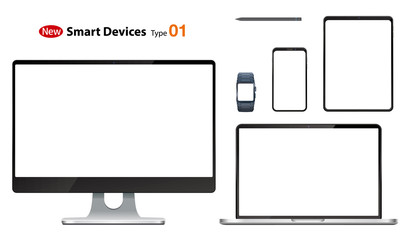 新しいスマートデバイスのイラスト