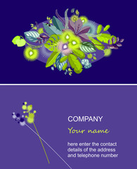 exotic plants business card