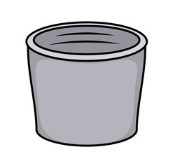 Water Bucket Vector - clip-art vector illustration
