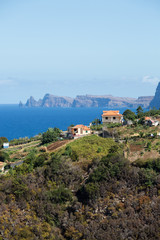 Fototapeta na wymiar Viewpoint over the north coast of Madeira, Portugal