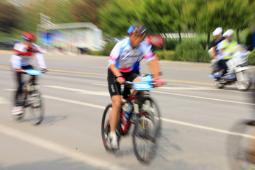 Obraz na płótnie Canvas Cycling competition