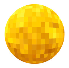 Pixilated Circle Vector disco ball style 