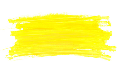 Abstract watercolor yellow paint brush texture