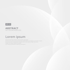 Abstract geometric white and gray with space modern design on Light gray background, vector