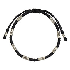 Silver bracelet, isolated on white a background