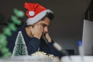 young studying or in the office stressed, overwhelmed or tired