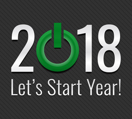 Happy New Year 2018 Background, Carte de voeux - New year greeting card, New year background. 2018 Happy New Year Background for your Seasonal Flyers and Greetings Card. Start New Year 2018