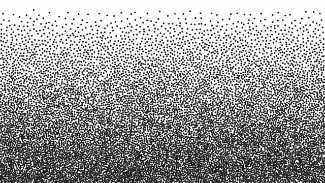 Stipple dots loop background. Black and white halftone abstract video footage