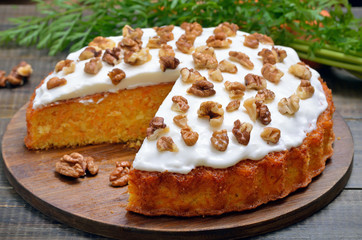 Homemade carrot cake