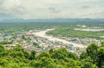 Obraz premium Fisherman village in Chumphon