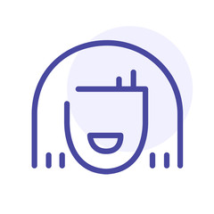 Woman line icon, female vector sign