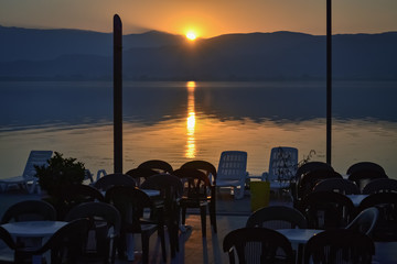 Cafeteria by the lake