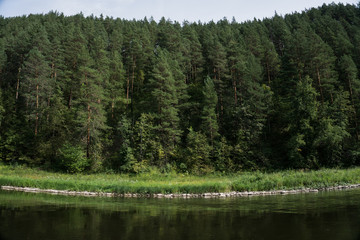 river landscape on the river Ai