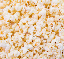 Bowl of popcorn, isolated