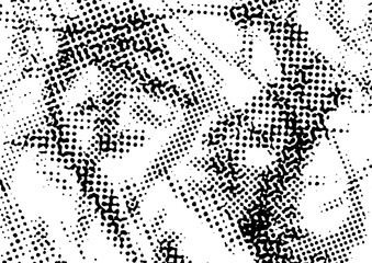 Black and white easy to put over distressed halftone background