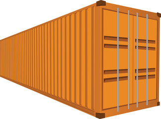 Freight Container, Vector Illustration EPS 10.