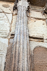 Architectural elements of the ancient temple