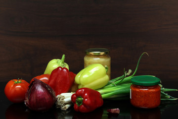 Autumn still life / Various vegetables on the table