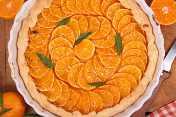 clementine or orange tart